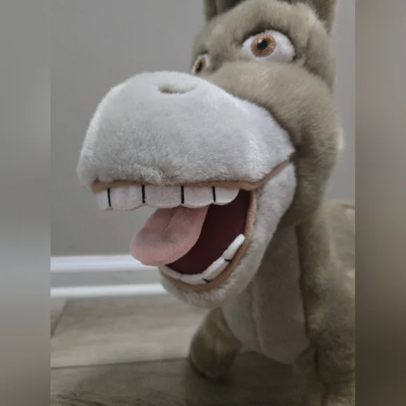 Donkey Plush From Shrek Movie Dreamworks Universal Studios 17" × 20" Stuffed - Picture 4 of 13